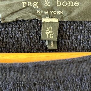 Rag & Bone Men's Crewneck Sweater - Navy